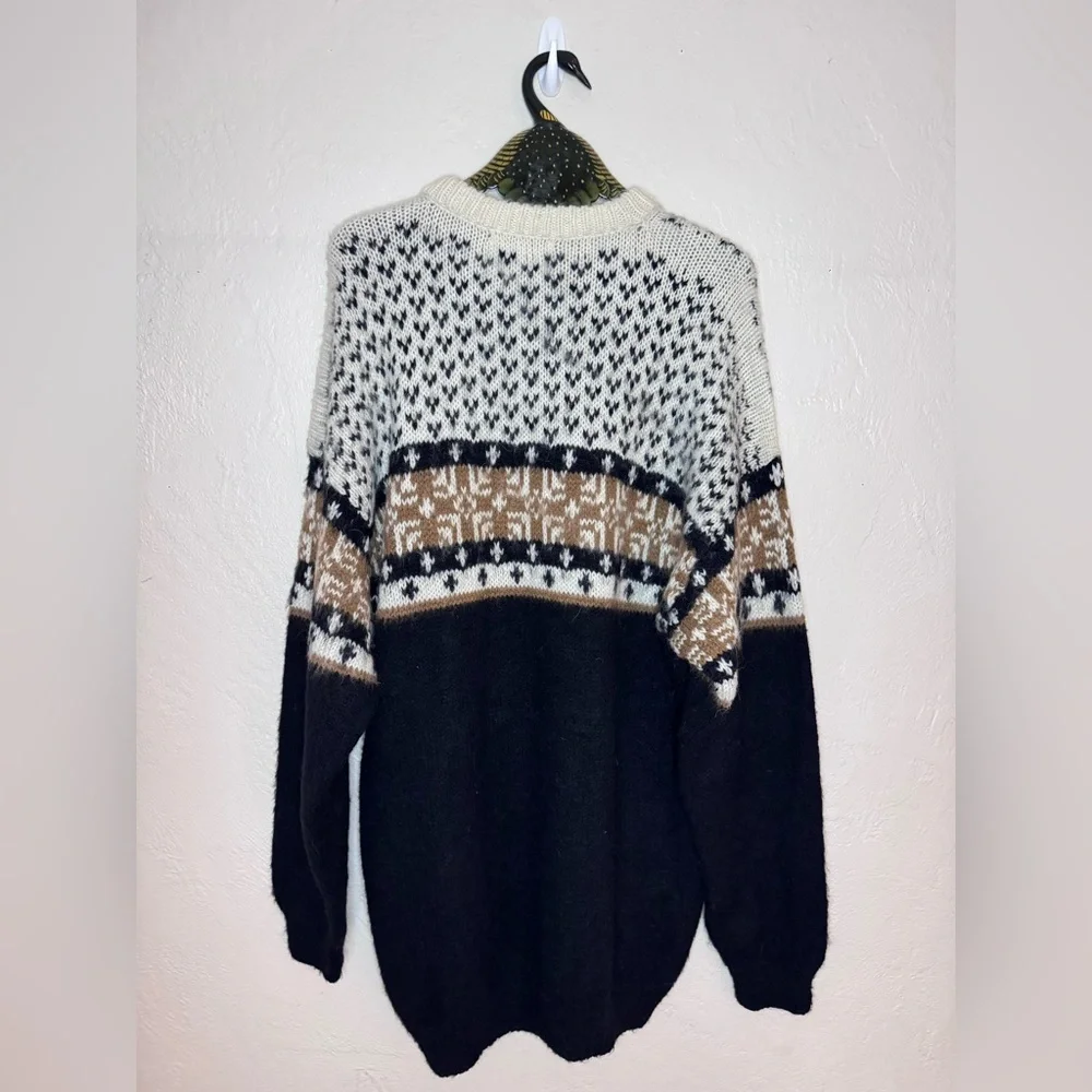 Trails Of The Andes Hand Knit Peruvian Alpaca Wool Sweater‎ Women’s Sweater XXL